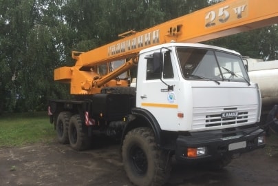 Автокран на шасси КАМАЗ после капремонта